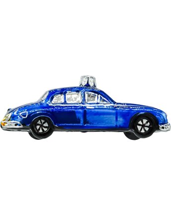 Bombka choinkowa: Klasyczny samochód retro: niebieski, Syn Bombkarza