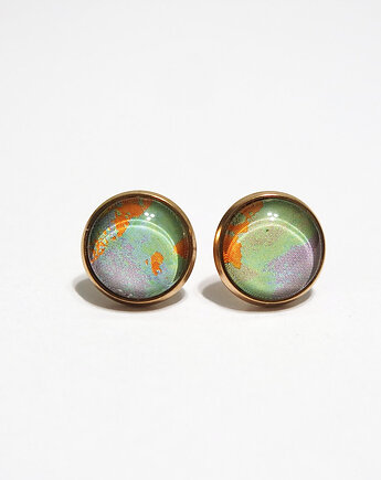 Kolczyki - Pastelowe - różowe złoto, yenoo