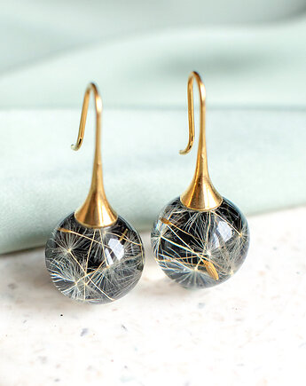 Kolczyki z rzęsek dmuchawca, nature gift