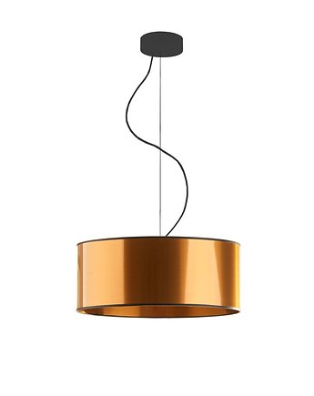 Loftowa lampa wisząca z miedzianym kloszem HAJFA MIRROR  fi - 40 cm, LYSNE