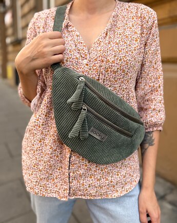 Sztruksowa nerka fall khaki, sacky bag