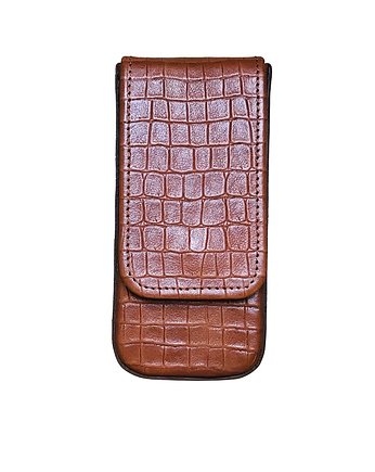 Etui na 3 pióra  długopisy  brązowe, Lamato