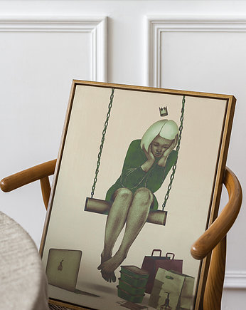 Plakat Ptaszek, Dorota Piechocińska ilustraDORA