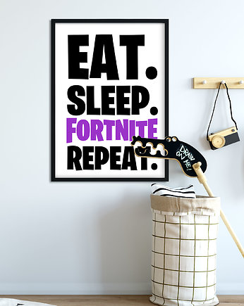 Plakat FORTNITE Battle royale - eat sleep, Bajkowe Obrazki