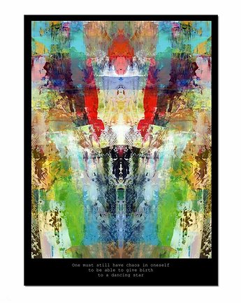 Kaleidoscope II, abstrakcja, oryginalny plakat 50/70 cm, Galeriai