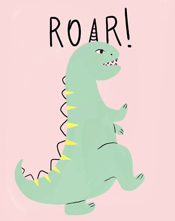 Plakat Roar!, OKAZJE - Prezent na Baby shower
