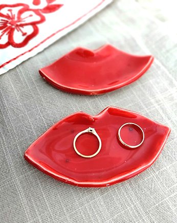 2 x ceramiczna podstawka Usta, Wooden Love