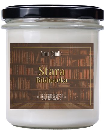 ŚWIECA SOJOWA STARA BIBLIOTEKA 300 ml - YOUR CANDLE, Your Candle