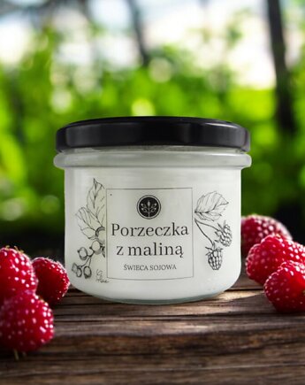 Świeca sojowa PORZECZKA Z MALINĄ 235 ml Mikuno, Przystanek Prezent