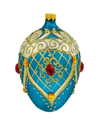 Bombka choinkowa: Ekskluzywne jajo Faberge z kamieniami: turkusowe, Syn Bombkarza