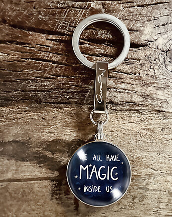 Magic inside- stalowy brelok + box, Makaliboo