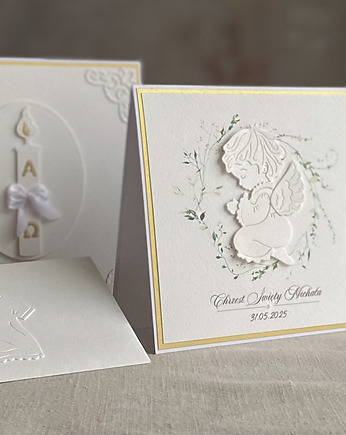 Pamiątka Chrztu Świętego w pudełku z kopertą, 63, Anna Art and Crafts