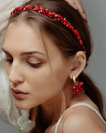Kolczyki pozłacane Coral Drops, Republika jewelry