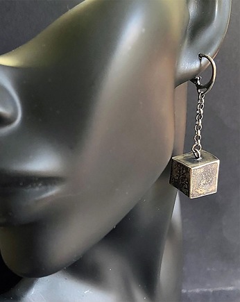 Kolczyki srebrne kolce Cube Cube Cube, inART