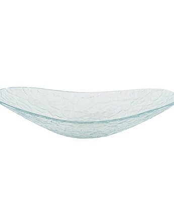 Patera szklana, duński design, lata 70, produkcja: Dania, Przetwory design