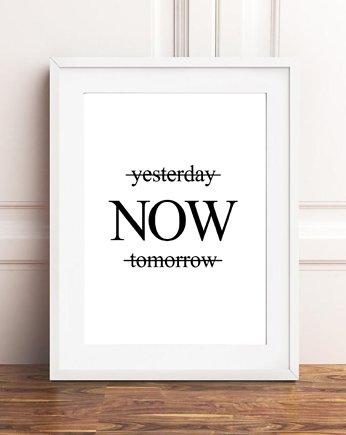 PLAKAT typograficzny motywacyjny, black dot studio