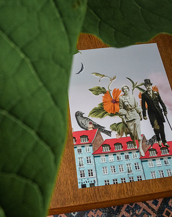 Kolaż, plakat dekoracyjny MIASTO, Into collage
