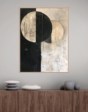 Geometria natury - Plakat, druk - Minimalizm, Boho, Loft #142, Black Sapphire Art