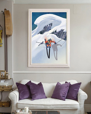 Plakat Narciarstwo freeride / Poza szlakiem, minimalmill