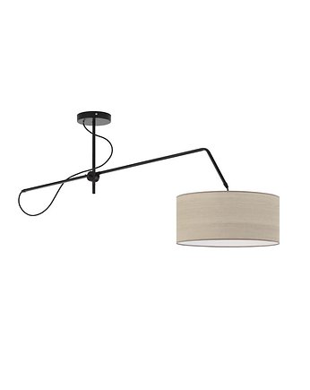 Lampa sufitowa na wysięgniku do salonu z abażurem RIO ECO, LYSNE