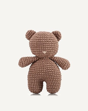 Szydełkowa zabawka dla psa miś Bruno z piszczałką, Lillabel Pet Brand