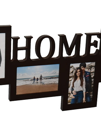Multirama ramka na zdjęcia z napisem  Home mdf 4 zdjęcia, Wajdrew