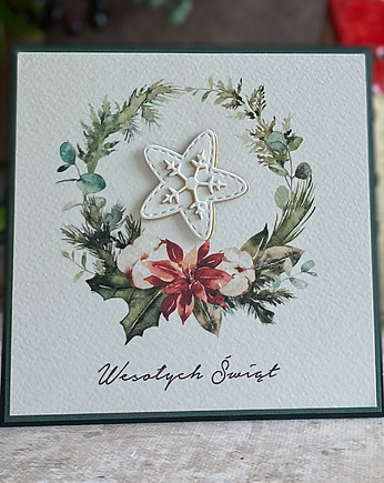 Personalizowana kartka na Boże Narodzenie, BN 22C, Anna Art and Crafts