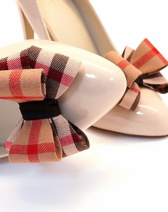 Kokardki 3D a'la Burberry- klipsy do butów, Coquet