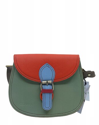 Damska listonoszka skórzana ze skrawków elegancka poręczna eko OLIVKA, Olivka Warsaw