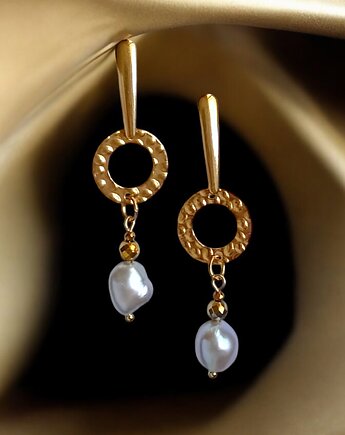 LUX. Srebrne perły - unikatowe kolczyki, kaktusia