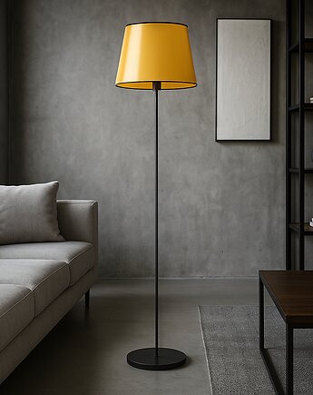 Designerska lampa stojąca z miedzianym kloszem VASTO MIRROR, LYSNE