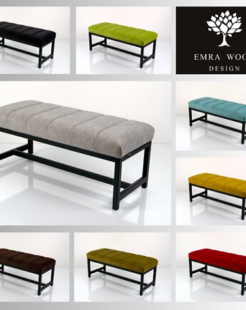 Ławka Tapicerowana Industrialna Kolory Rozmiary LGM-534, EMRA WOOD DESIGN