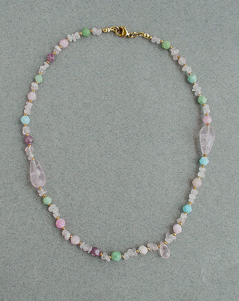 Pokusa vol. 2 Naszyjnik z różowym kwarcem, galeria nuit