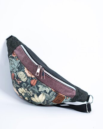 Zielona nerka saszetka damska w kwiaty róży DZIKA RÓŻA, Co Tu Się Kroi