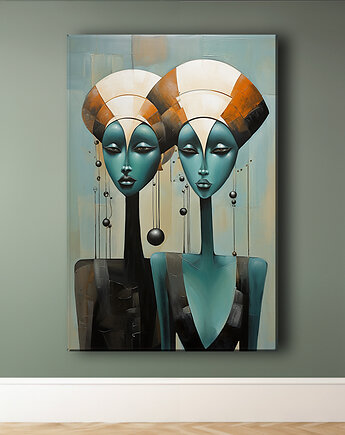 Oblicza Innych Wymiarów - Obraz na płótnie - Druk Blejtrama - Surrealizm #19, Black Sapphire Art