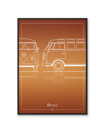 Plakat Motoryzacja - VW Bulli, Peszkowski Graphic