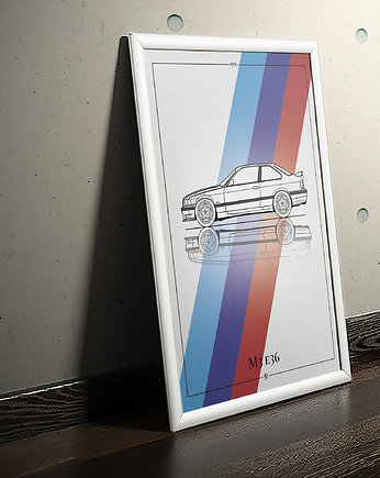 Plakat Motoryzacja - BMW M3, Peszkowski Graphic