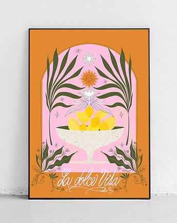 Plakat La dolce vita i cytryny, Harvest Maison