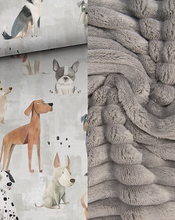 WYJĄTKOWY koc _ narzuta _PSY _ PIESKI_ 155x200 cm, MOJAMAJA