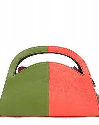 Torebka skórzana do ręki i na ramię dwustronna skórzana oryginalna OLIVKA, Olivka Warsaw