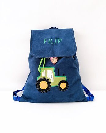 Personalizowany plecak przedszkolaka z traktorem, Enitka Sweet Baby Room