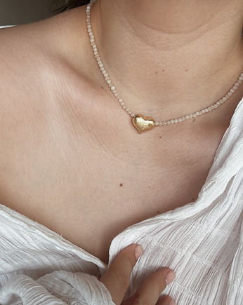 Naszyjnik  Jadeit Serce, Chmolowska Jewellery