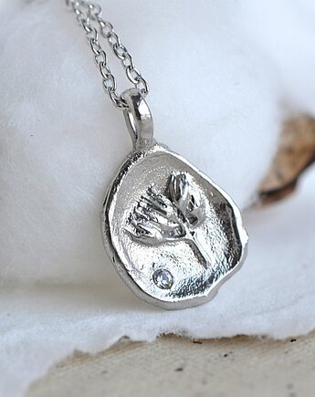 Naszyjnik z Rośliną i Cyrkonią, TulipBIJOU