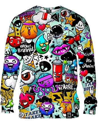Bluza Bez Kaptura Damska DR.CROW Graffiti Bizarre, DrCrow