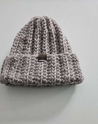 Czapka wełniana jasny beż, Las i Łąka