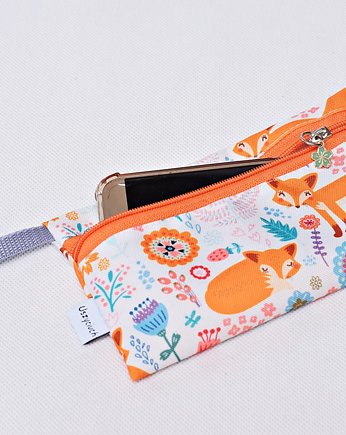Etui na telefon na klucze saszetka liski, Uszyciuch