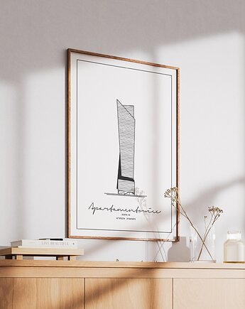 Plakat Architektura - Warszawa - Złota 44, Peszkowski Graphic