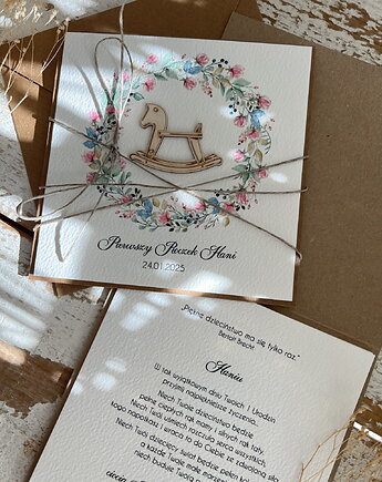 Ręcznie robiona kartka na urodziny dziecka z personalizacją, sorte