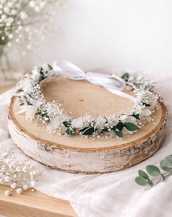 Wianek zieleń i biel trwały i naturalny, Łąka