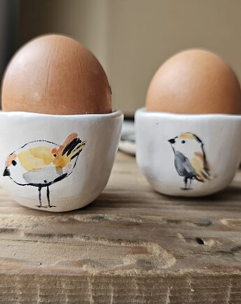 Ceramiczny zestaw kieliszków do jajek, Ewa Duszka